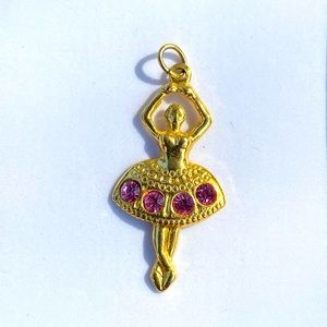Gold Plated Ballerina Pendant